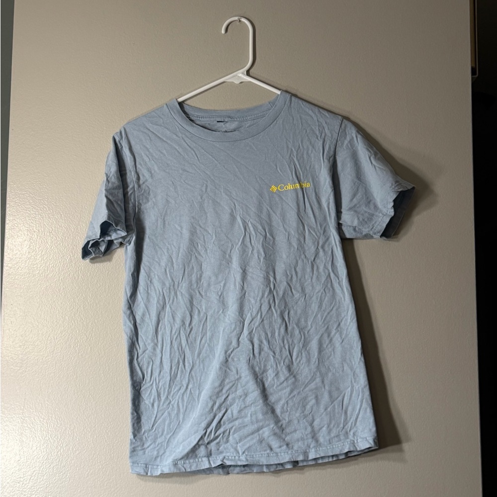 Columbia Light Blue Men's Short Sleeve Tee